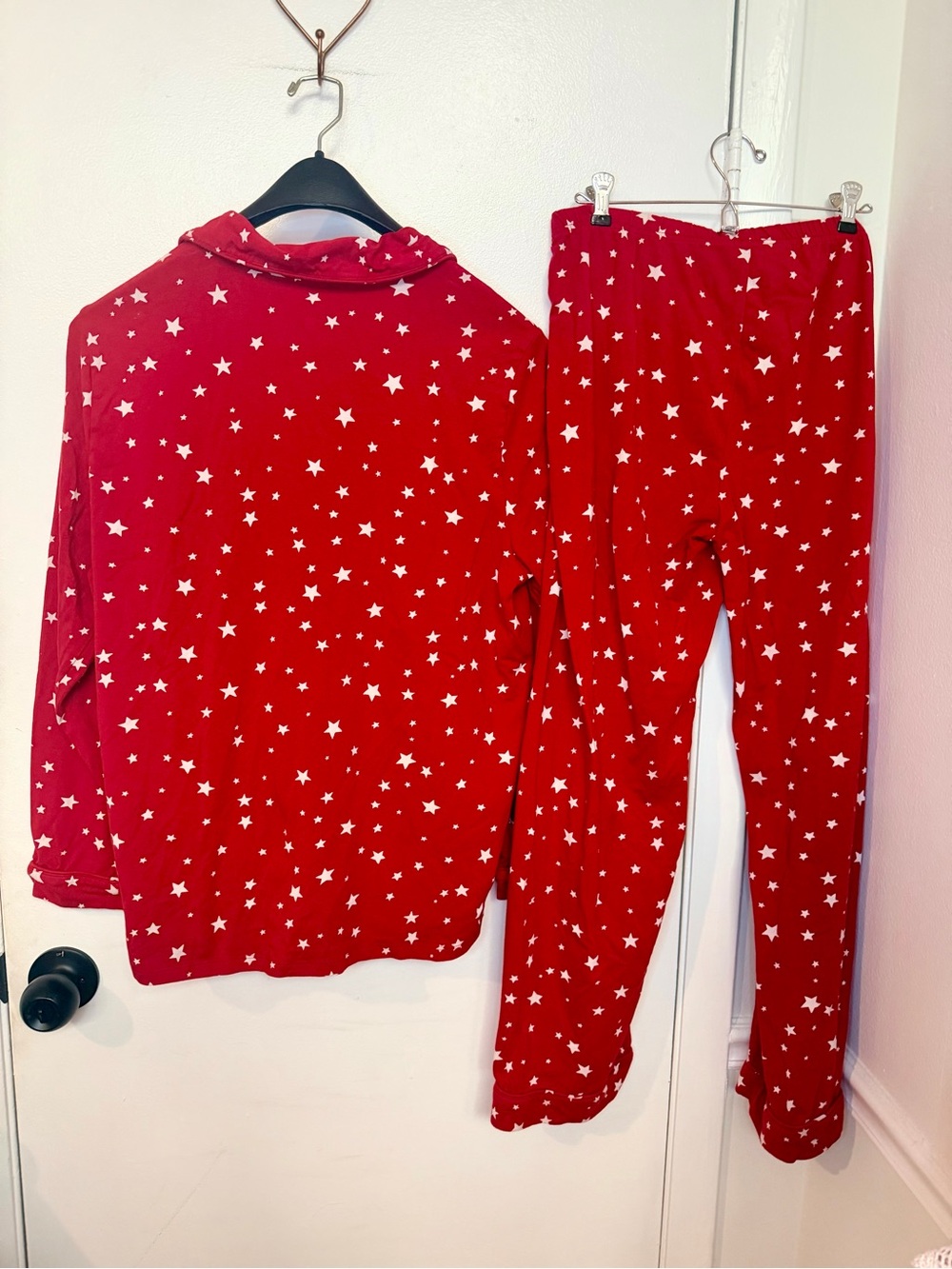 red star Pottery Barn Kids adult/women’s size M pajama set - Picture 8 of 9